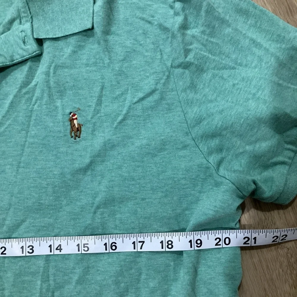 Polo Ralph Lauren Custom Slim Fit Polo L Turquoise
